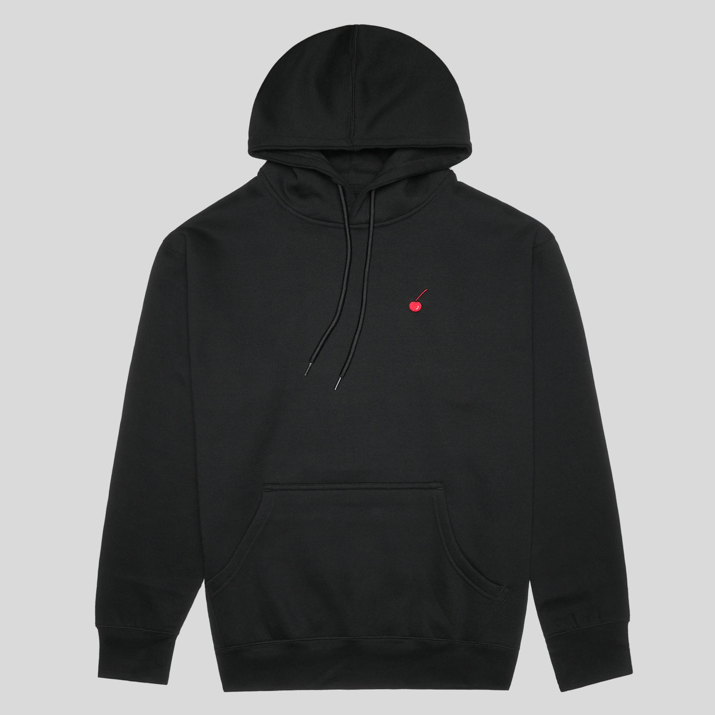 Cherry Hill Black Tech Fleece Hoodie — modern cut performance hoodie, men's activewear