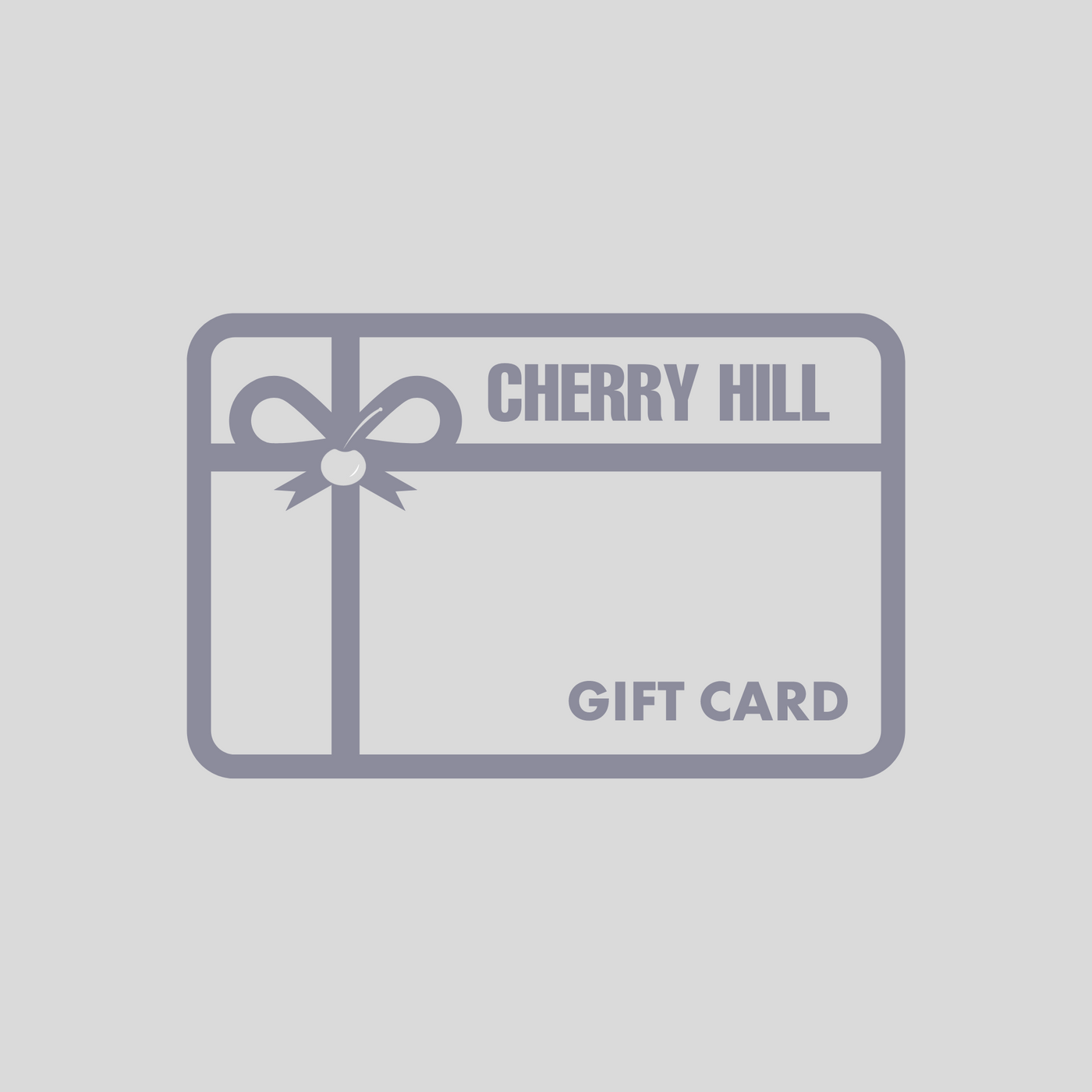 Cherry Hill Gift Card — premium men's activewear gift card from $25 to $500