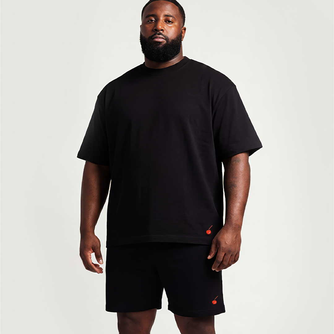 Black Short Set (Red Logo)
