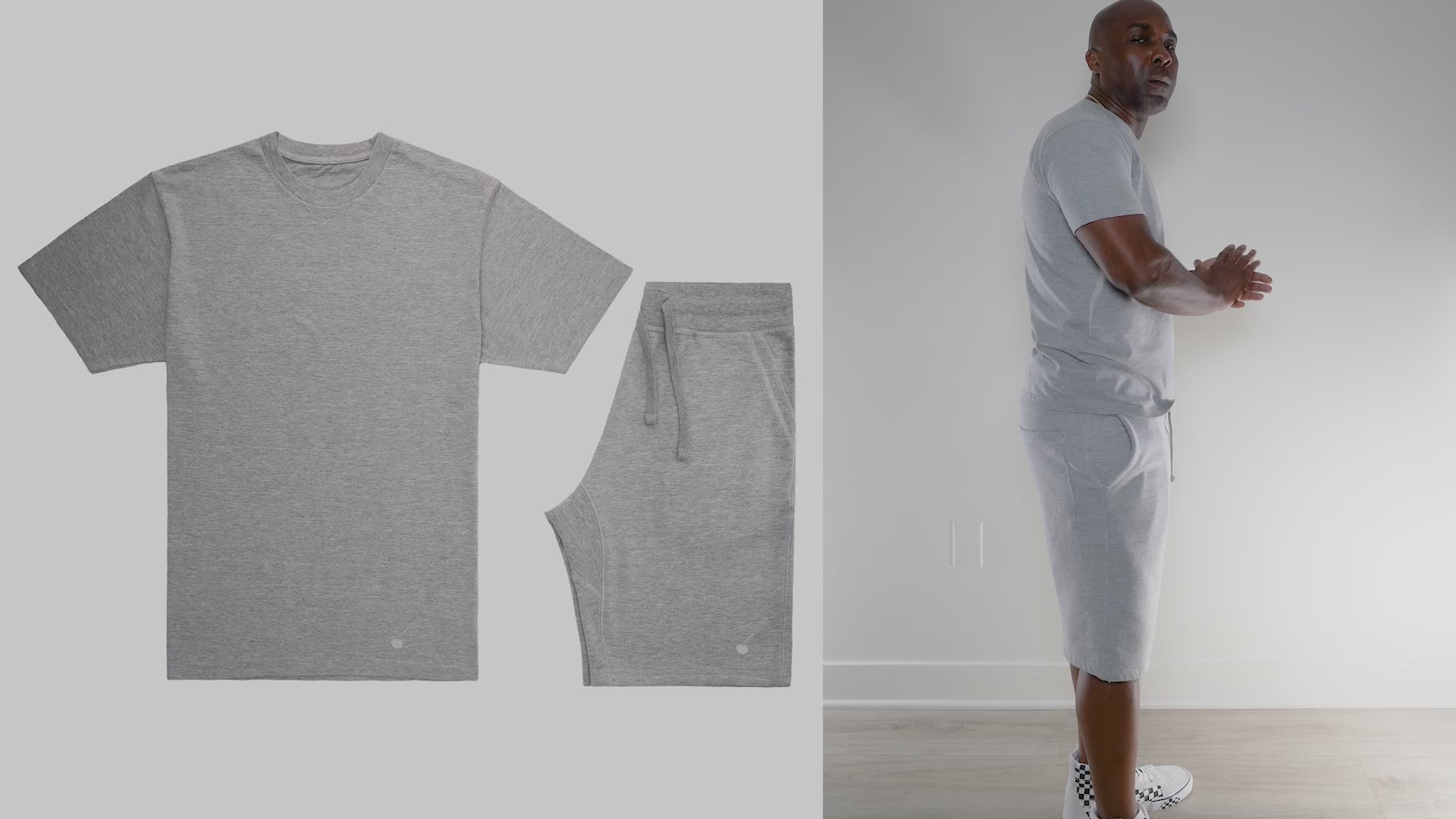 Gray Short Set – Ultra-Soft Tee & Shorts for Everyday Comfort