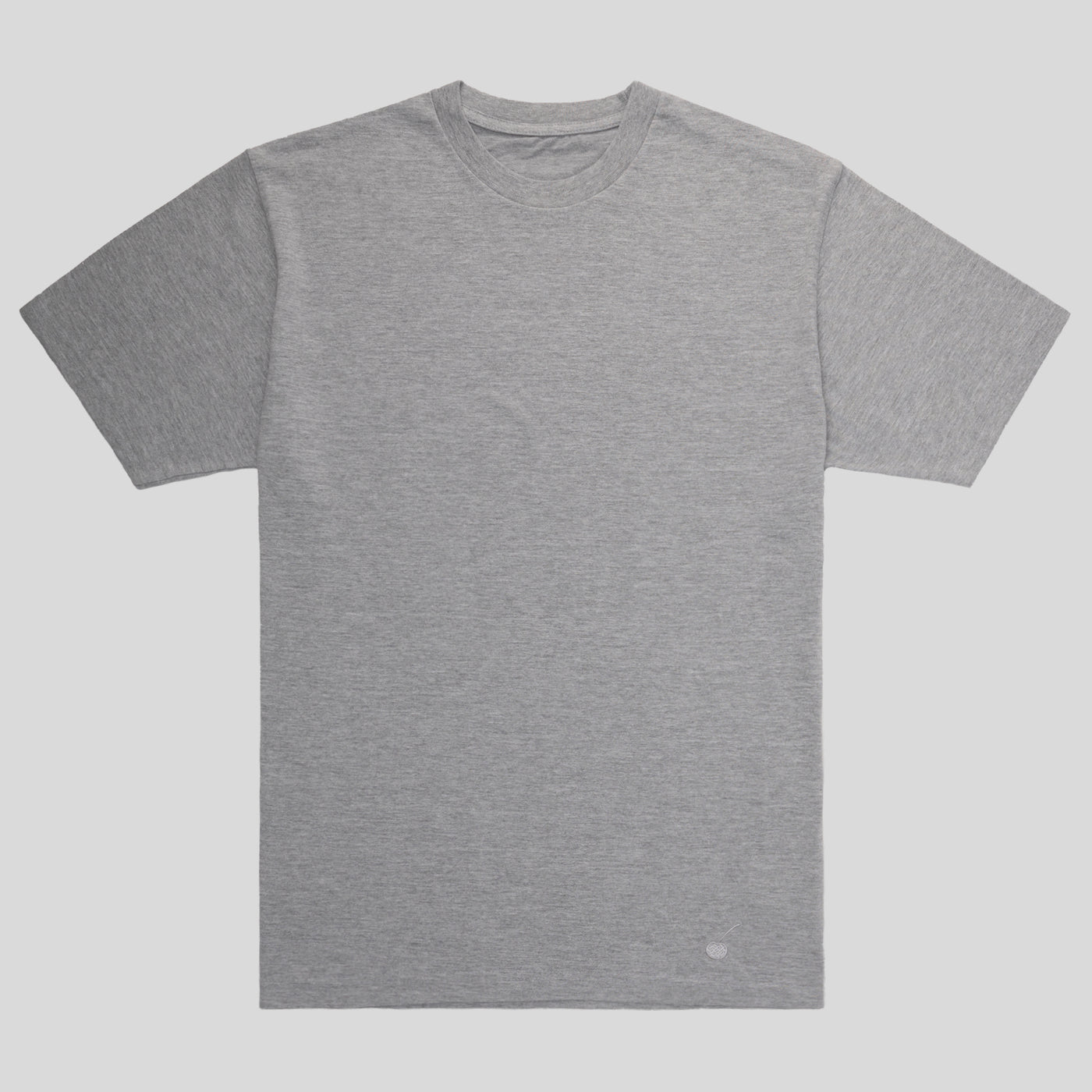 Cherry Hill Gray Tee with silver logo — ultra-soft premium men's t-shirt